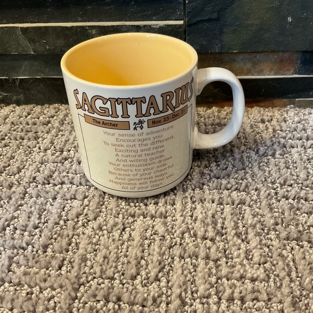 Vintage Sagittarius Zodiac Mug Korea